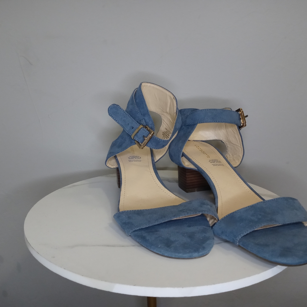 Blue Suede Women's Sandals